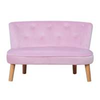 Most popular new design  high quality supplier contemporary pink velvet chairs long chair kids couch sofa