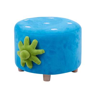 Blue Ottoman salon stool strawberry Ottoman For Sale mini ottoman Kids Furniture Home Stool