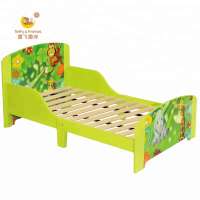 Toffy & Friends Wooden Toddle Bed Kids Single Bed in Jungle design